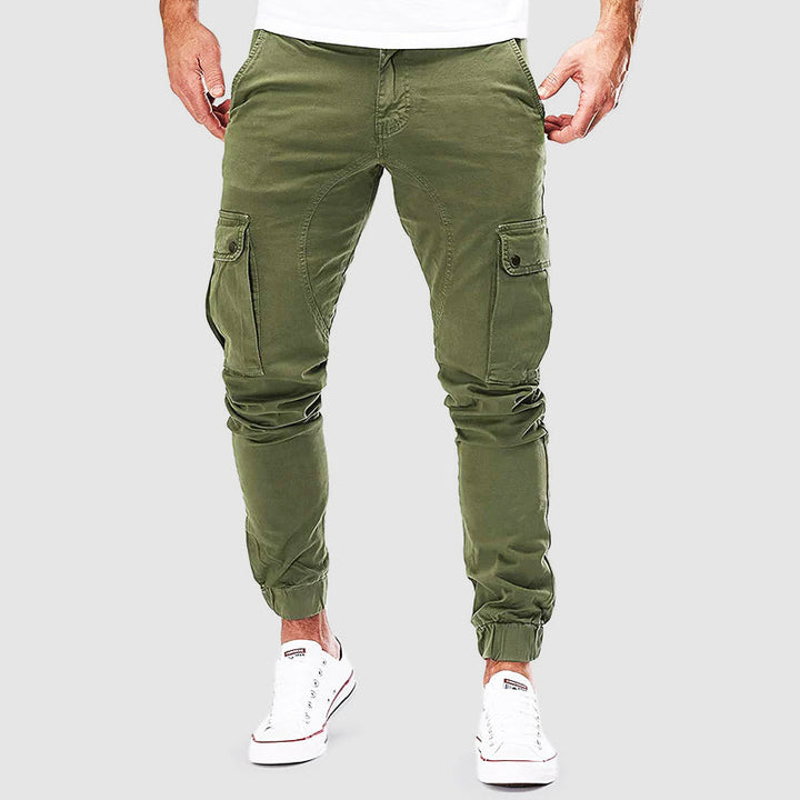 Herren Jogginghose mit praktischen Cargo-Taschen in Grün