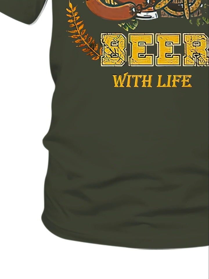Herren Kurzarm Oktoberfest T-Shirt mit Druck (5)
