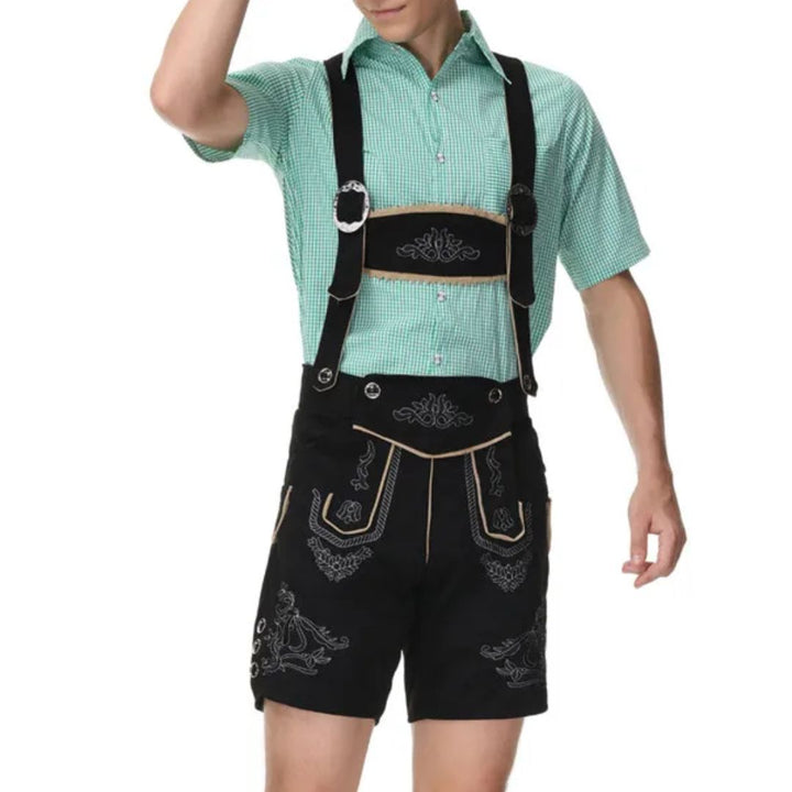 Herren Lederhose für Oktoberfest im bayerischen Stil (6)
