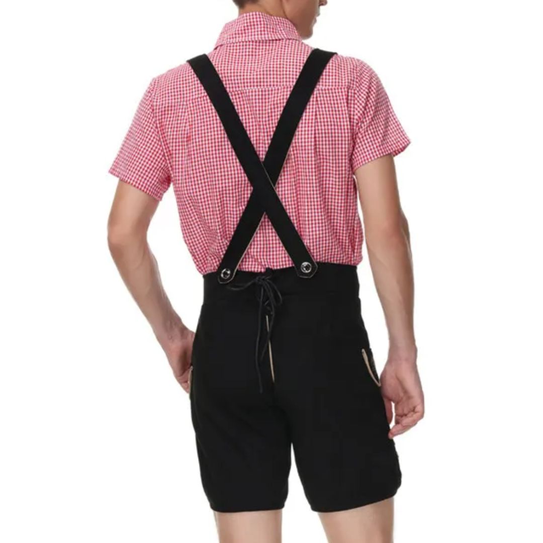 Herren Lederhose für Oktoberfest im bayerischen Stil (9)