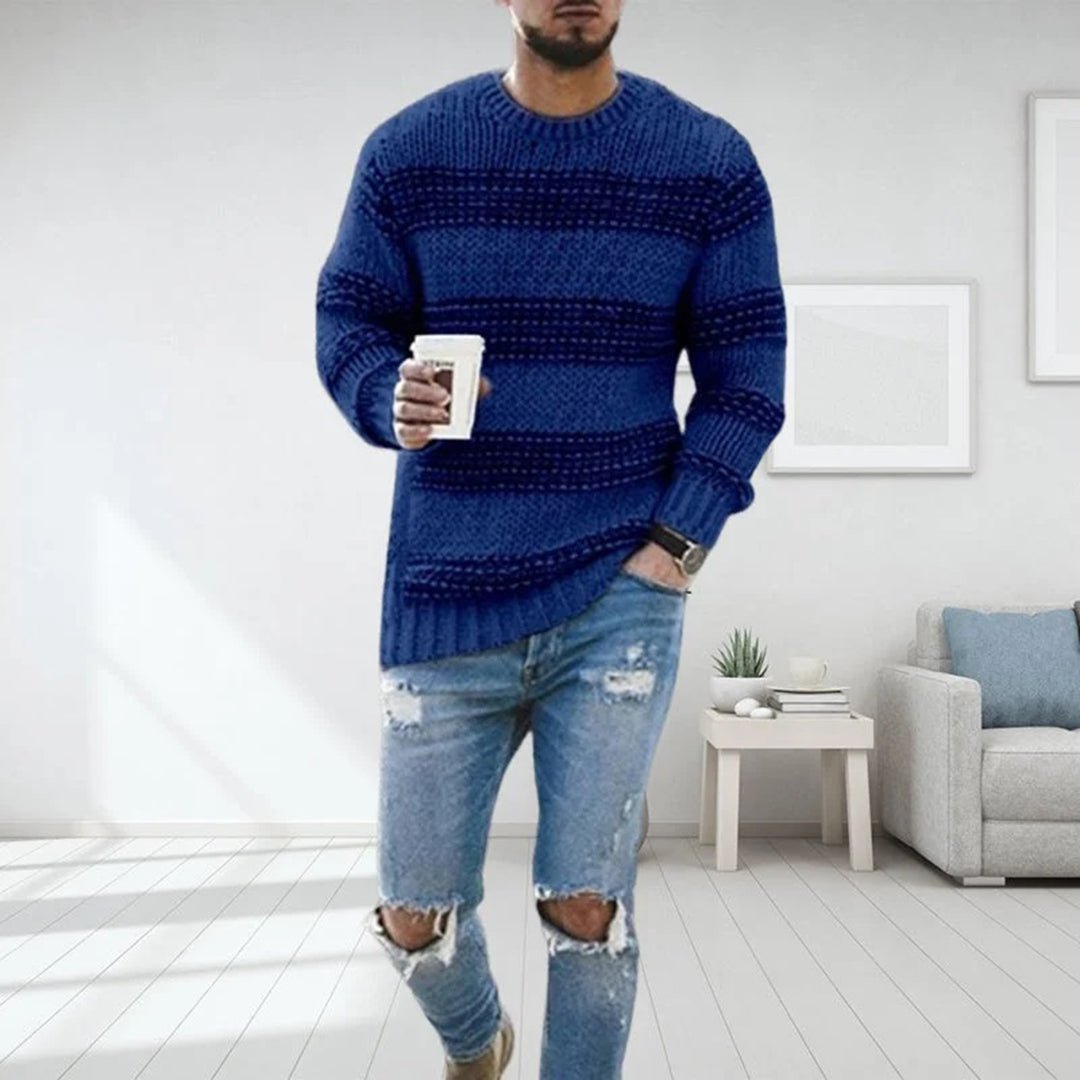 Herren Pullover elegant zeitlos und komfortabel in Blau