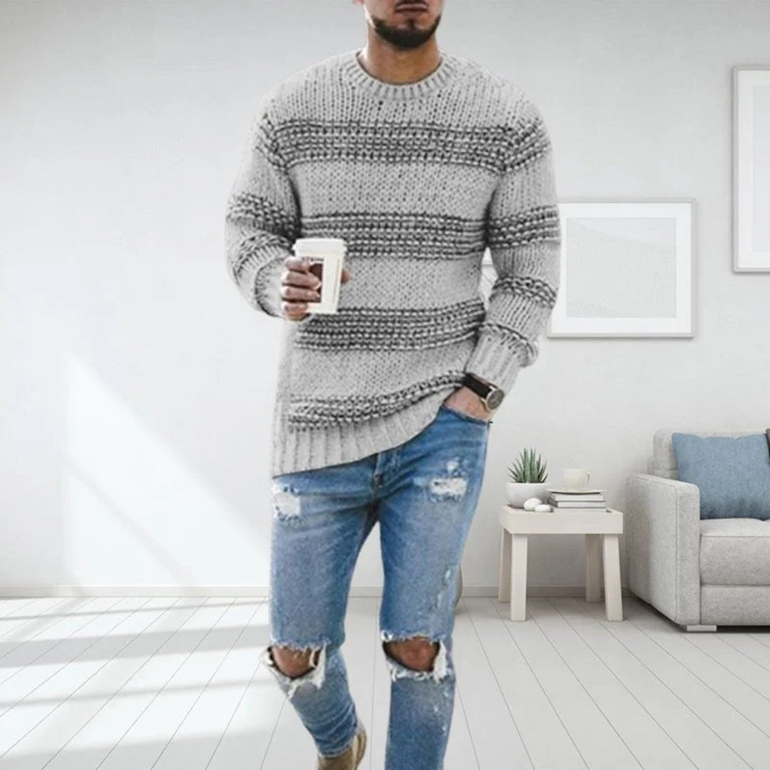 Herren Pullover elegant zeitlos und komfortabel in Grau