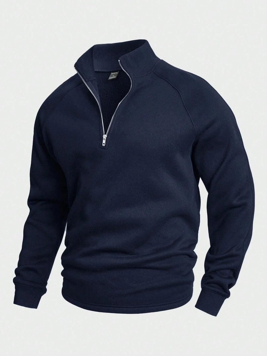 Herren Pullover mit Stehkragen für den Herbst in Dunkelblau