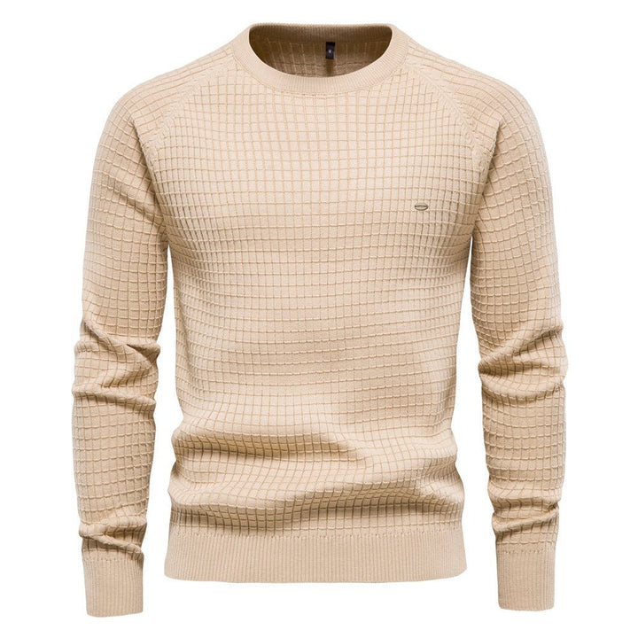 Herren Pullover strukturiert für den Herbst in Beige