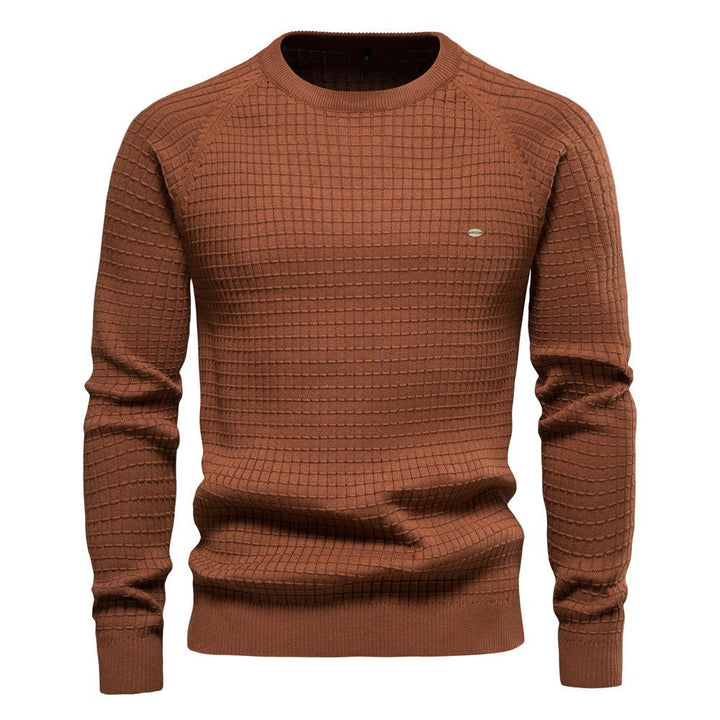 Herren Pullover strukturiert für den Herbst in Braun