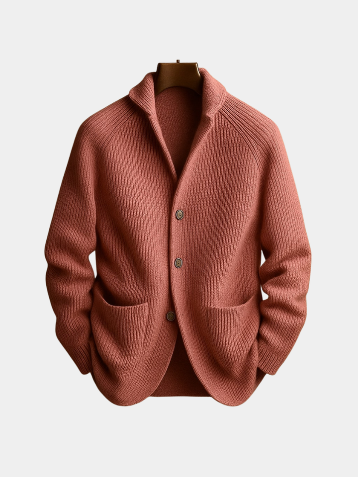 Herren Strickjacke aus Wollmischung für Herbst