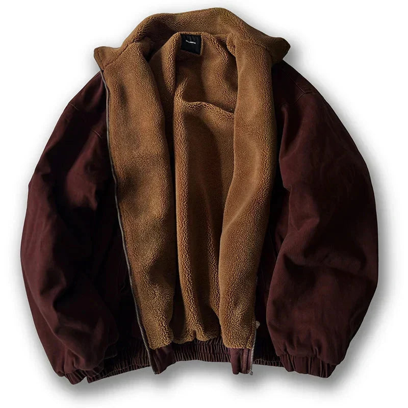 Herren Winterjacke Casual für Alltag in Rot 1
