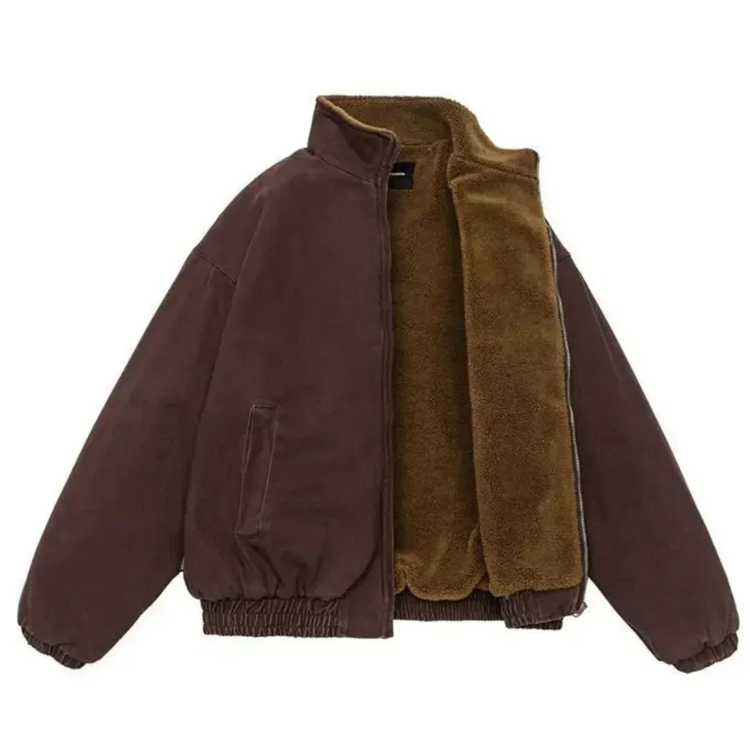 Herren Winterjacke Casual für Alltag in Rot 2