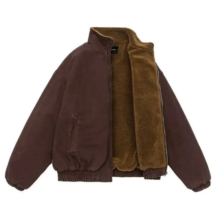 Herren Winterjacke Casual für Alltag in Rot 2