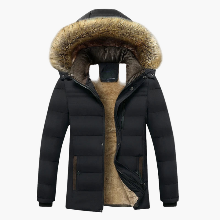 Herren Winterjacke mit Kapuze für Herbsttage