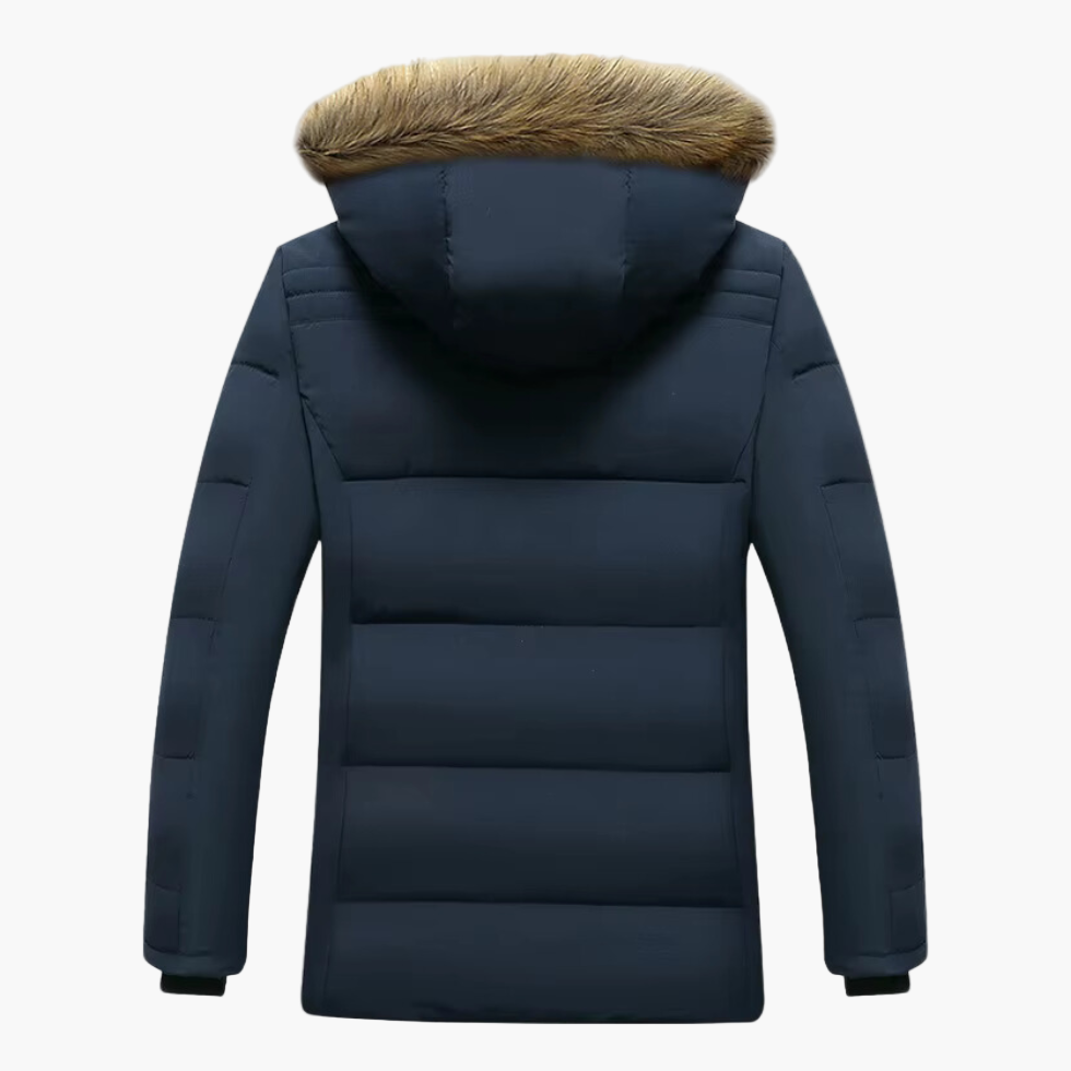 Herren Winterjacke mit Kapuze für Herbsttage (2)
