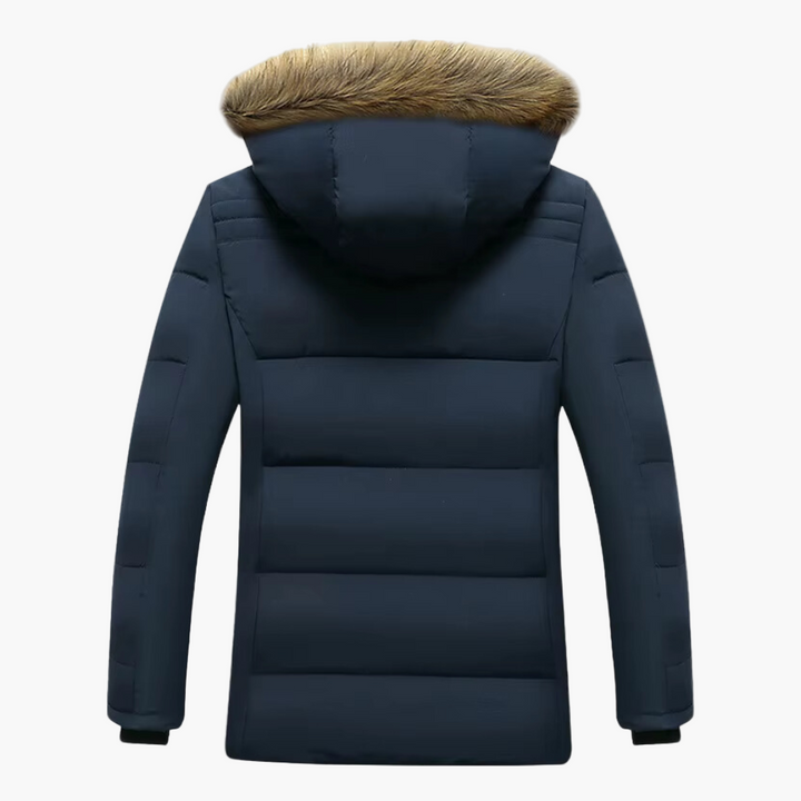 Herren Winterjacke mit Kapuze für Herbsttage (2)