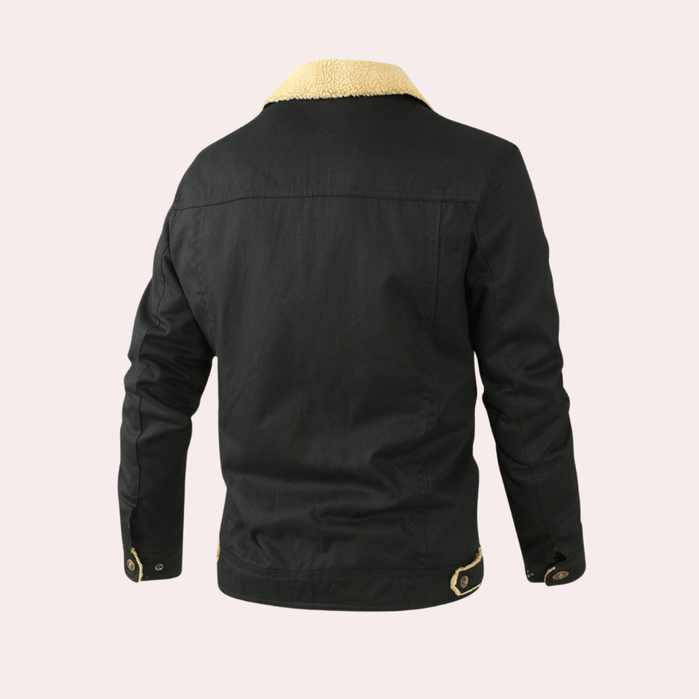 Herren Winterjacke mit Sherpa-Futter (2)