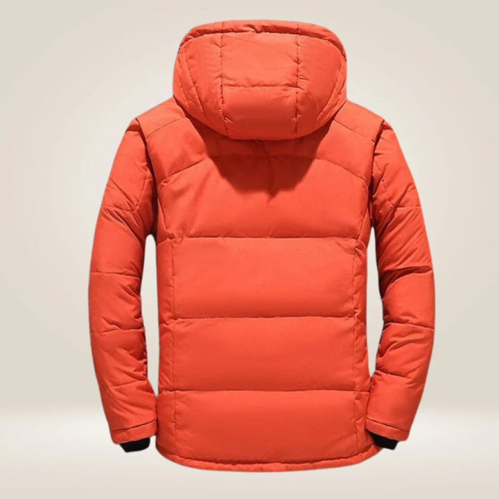 Herren Winterjacke Schwarz mit praktischen Taschen (7)