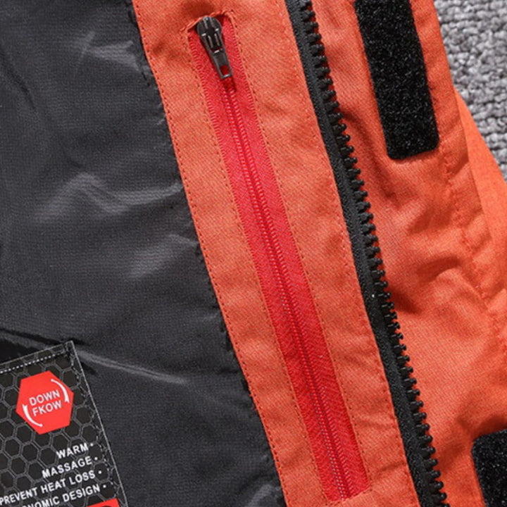 Herren Winterjacke Schwarz mit praktischen Taschen (8)