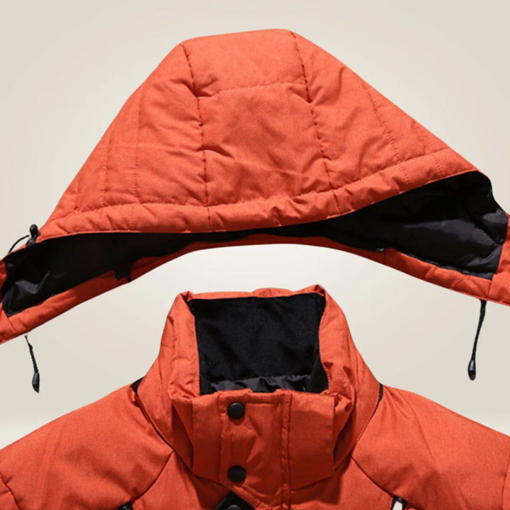 Herren Winterjacke Schwarz mit praktischen Taschen (9)