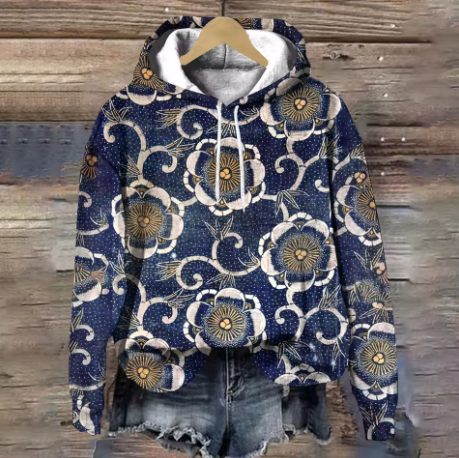 Hoodie jersey mujer de punto suave en Königsindigo