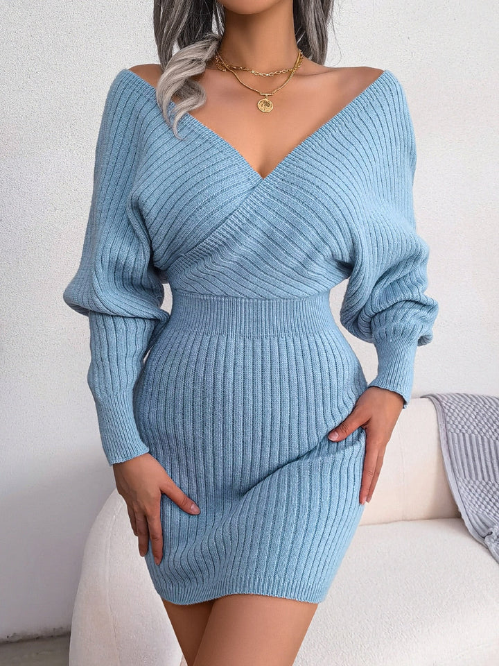 I Langer Pullover für Frauen Fall en Azul
