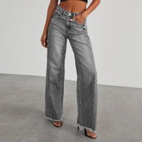 Natalie | Damen Weite Jeans mit hoher Taille