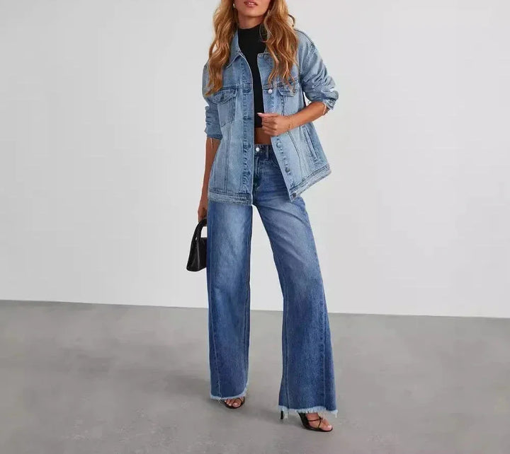 Jeans Anchos de Talle Alto para Mujer (12)