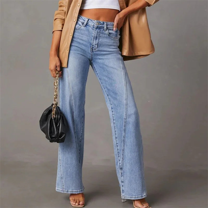 Jeans Bootcut Mujer Azul Moderno