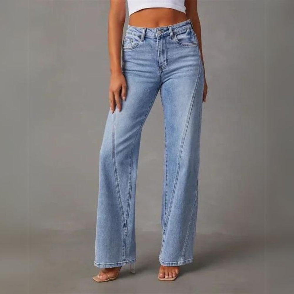 Jeans Bootcut Mujer Azul Moderno (2)