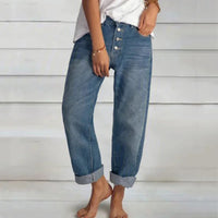 Jasmin | Damen weite Jeans mit hoher Taille
