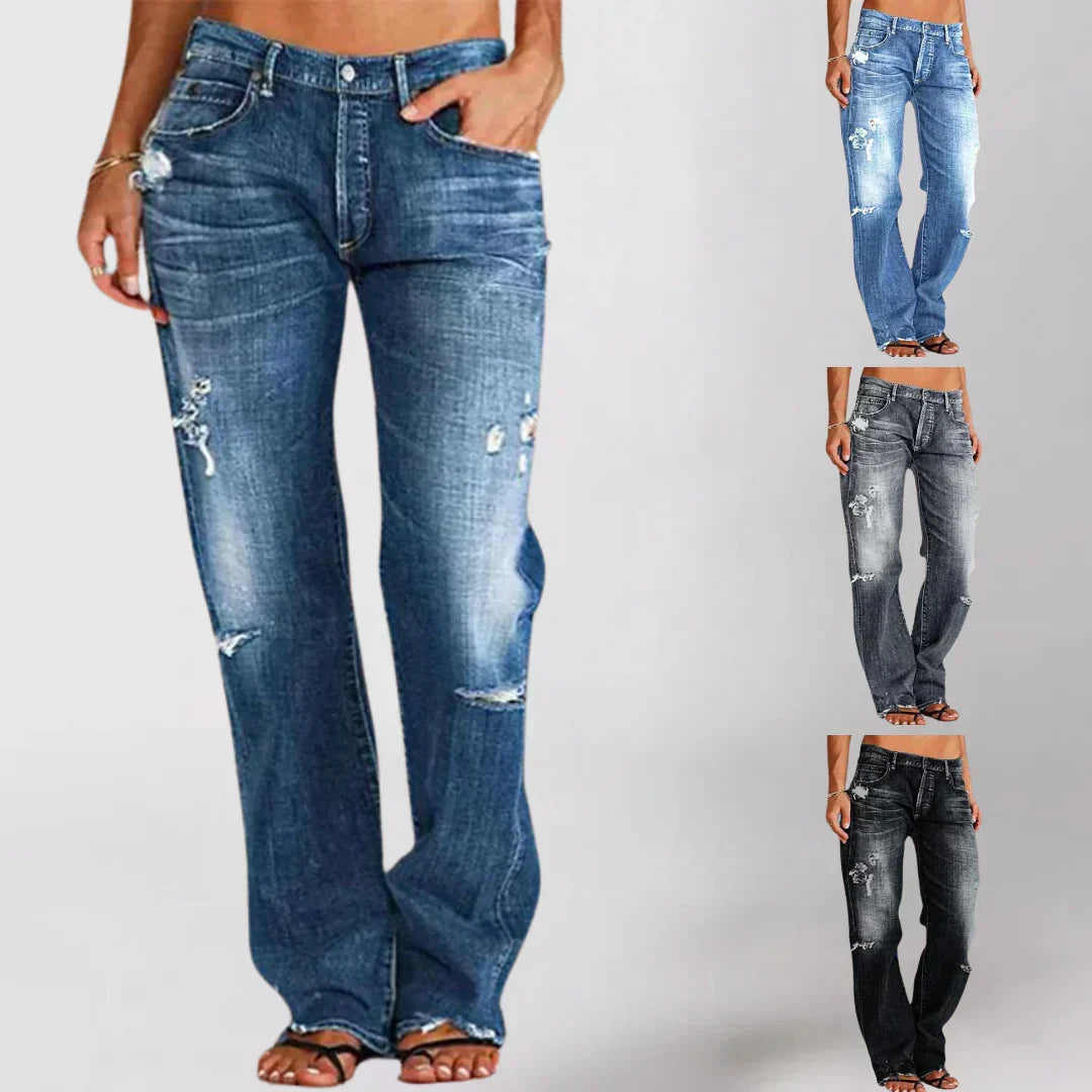 Jeans Elásticos de Cadera para Mujer (6)