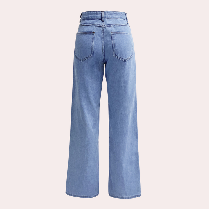 Jeans Rectos de Cintura Alta para Mujer (3)