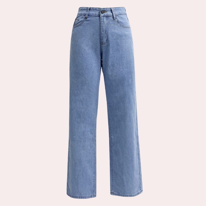 Jeans Rectos de Cintura Alta para Mujer (5)
