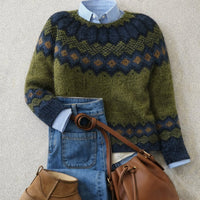 Abril | Norwegischer Strickpullover für Frauen im Herbst