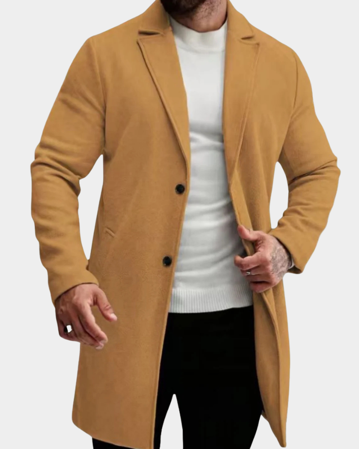 Klassisch-taillierte Winterjacke für Herren aus Wolle (6)