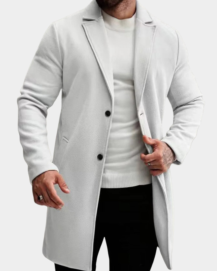 Klassisch-taillierte Winterjacke für Herren aus Wolle (7)