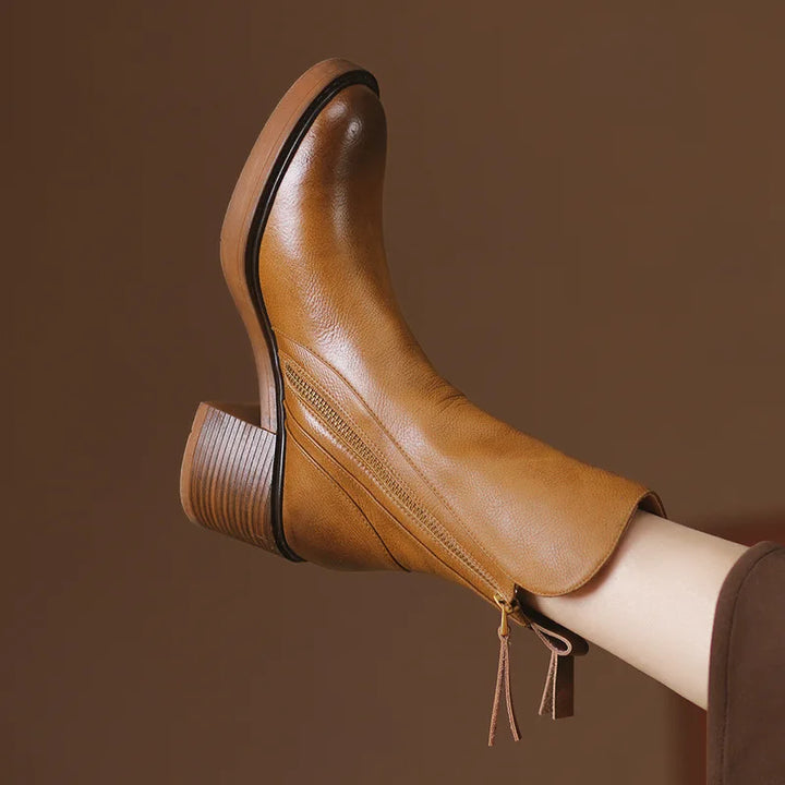 Klassische Damen Stiefeletten mit elegantem Seitenverschluss (2)