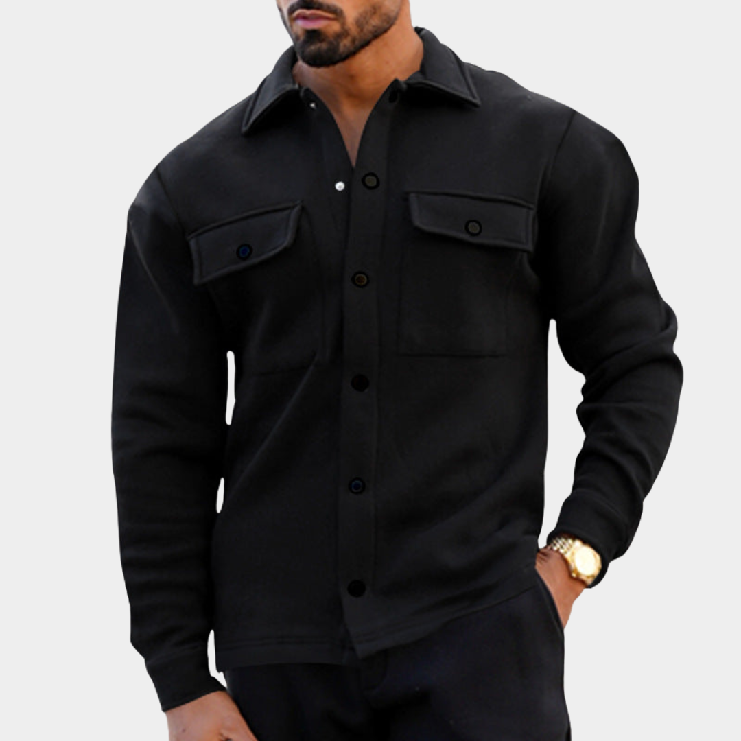 Klassische Herren Jacke aus Fleece (2)