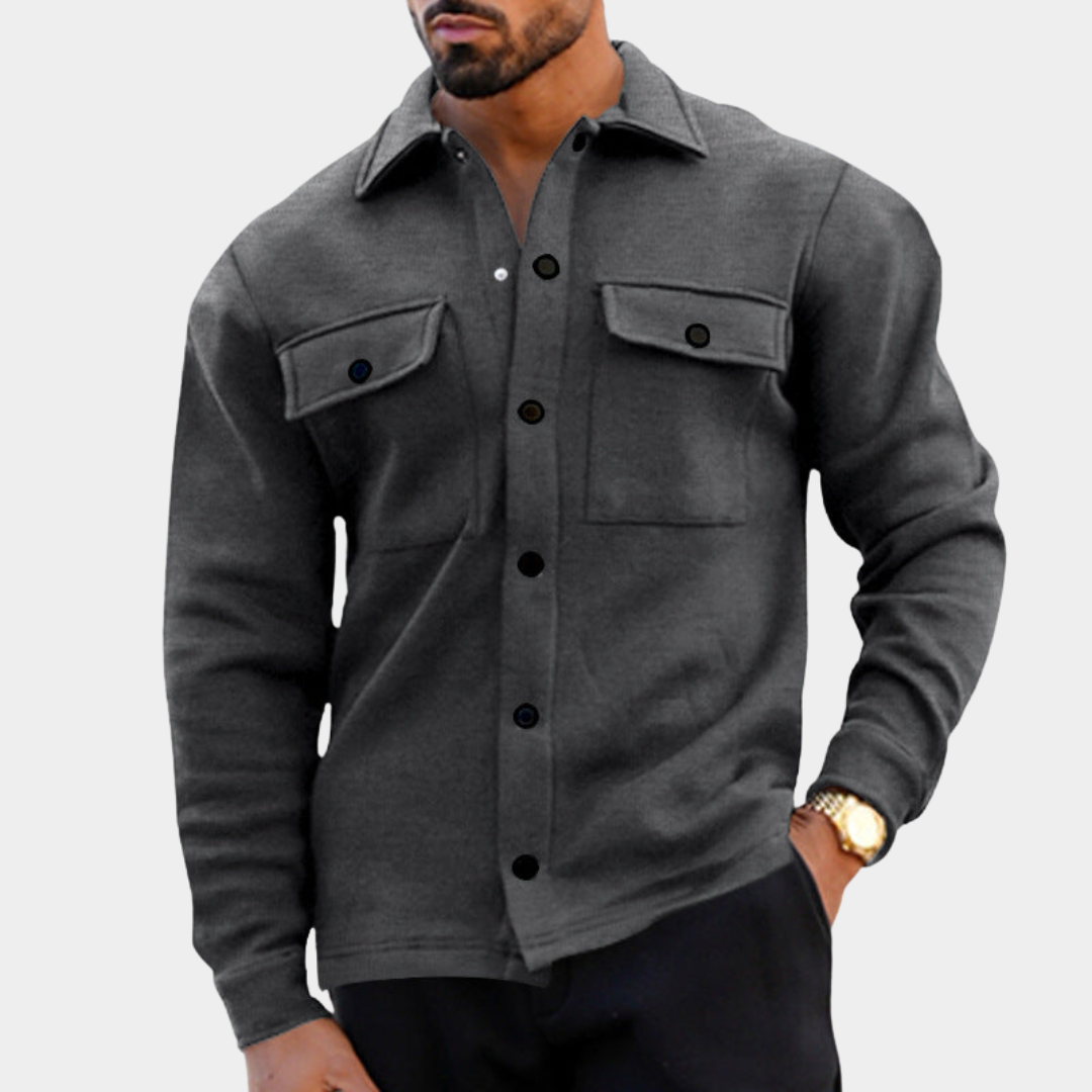 Klassische Herren Jacke aus Fleece (3)