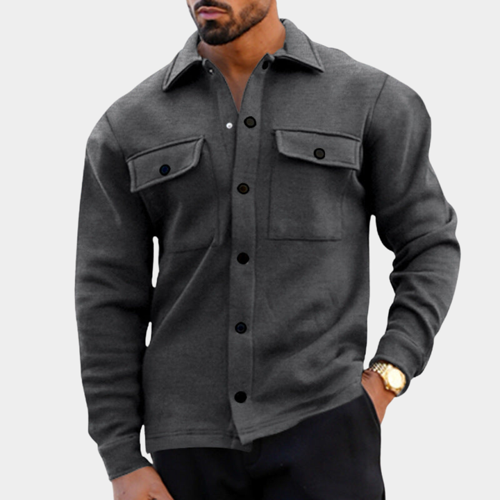 Klassische Herren Jacke aus Fleece (3)