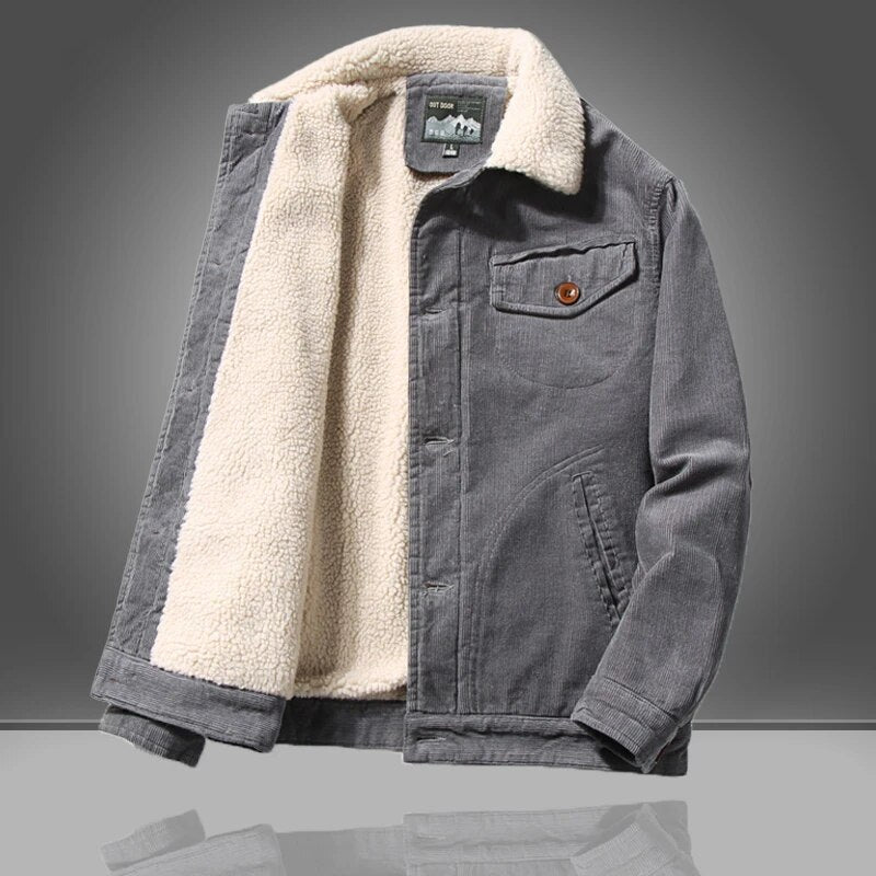 Komfortable Herren Winterjacke im eleganten Design in Grau