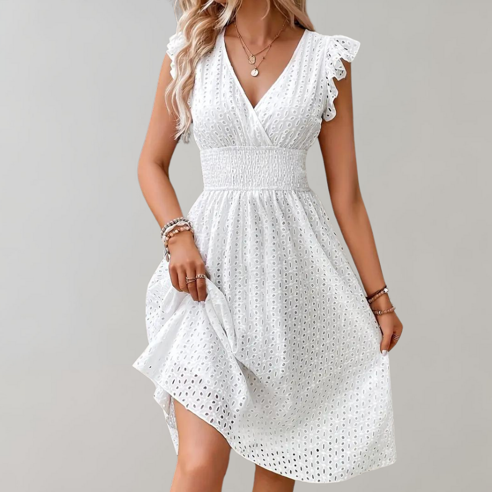Kurzes weißes Kleid ideal für en Blanco 2