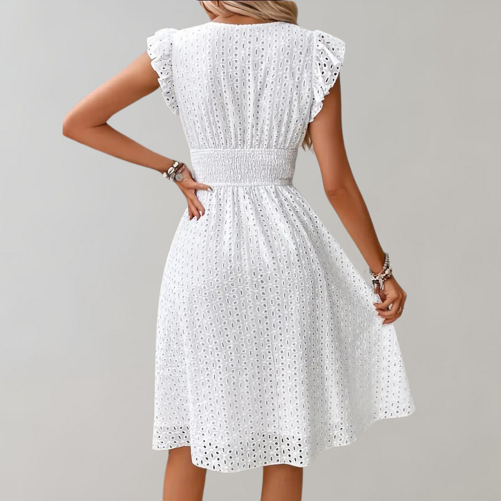 Kurzes weißes Kleid ideal für en Blanco 3