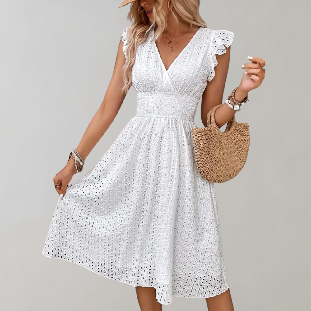 Kurzes weißes Kleid ideal für en Blanco 5