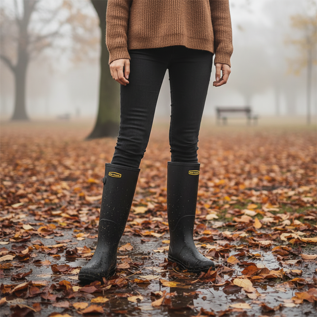 Leichte Damen Regenstiefel wasserdicht für den Alltag
