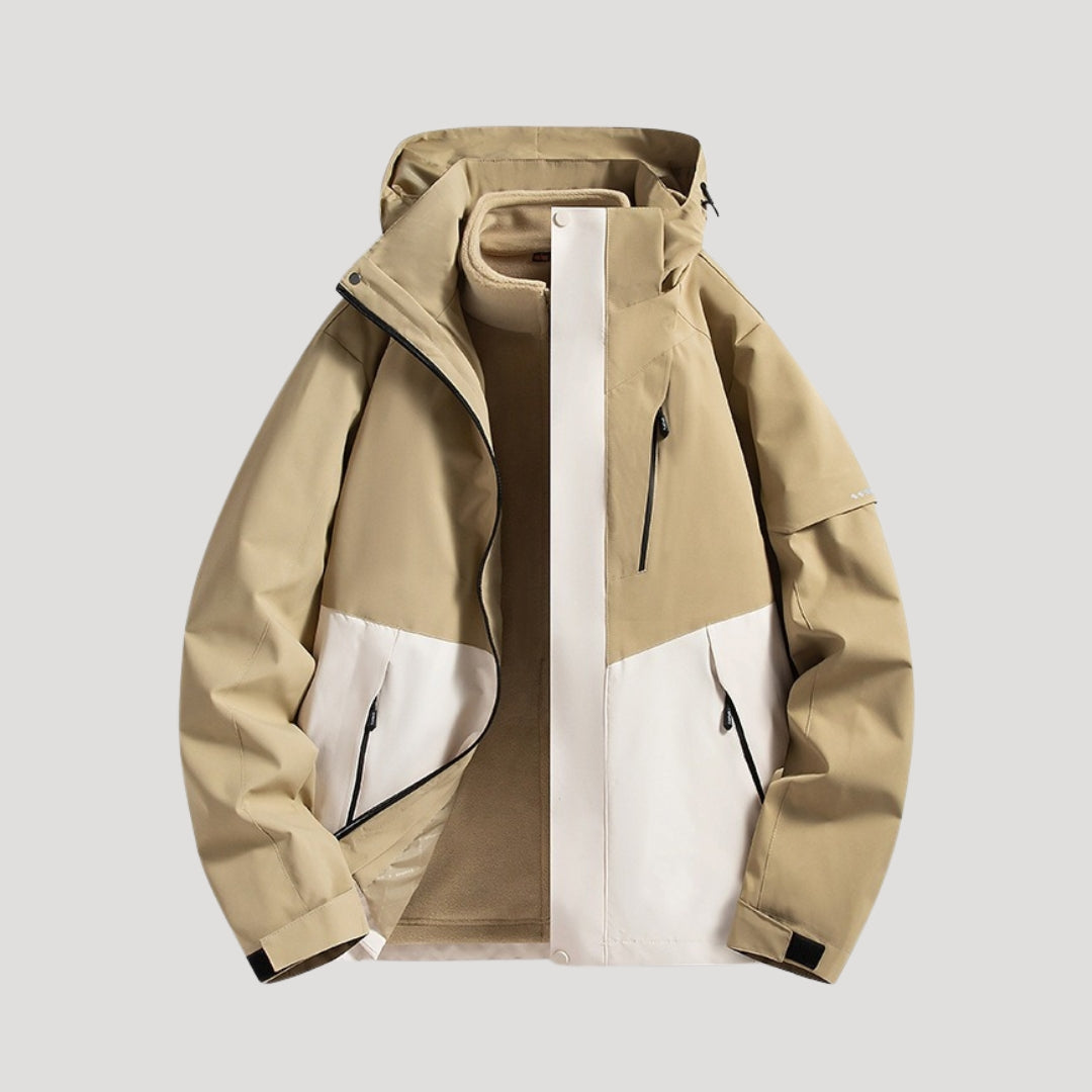 Leichte Damen Winterjacke für Outdoor in Beige