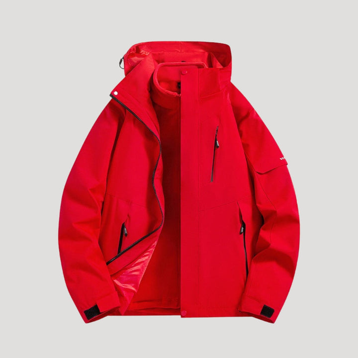 Leichte Damen Winterjacke für Outdoor in Rot