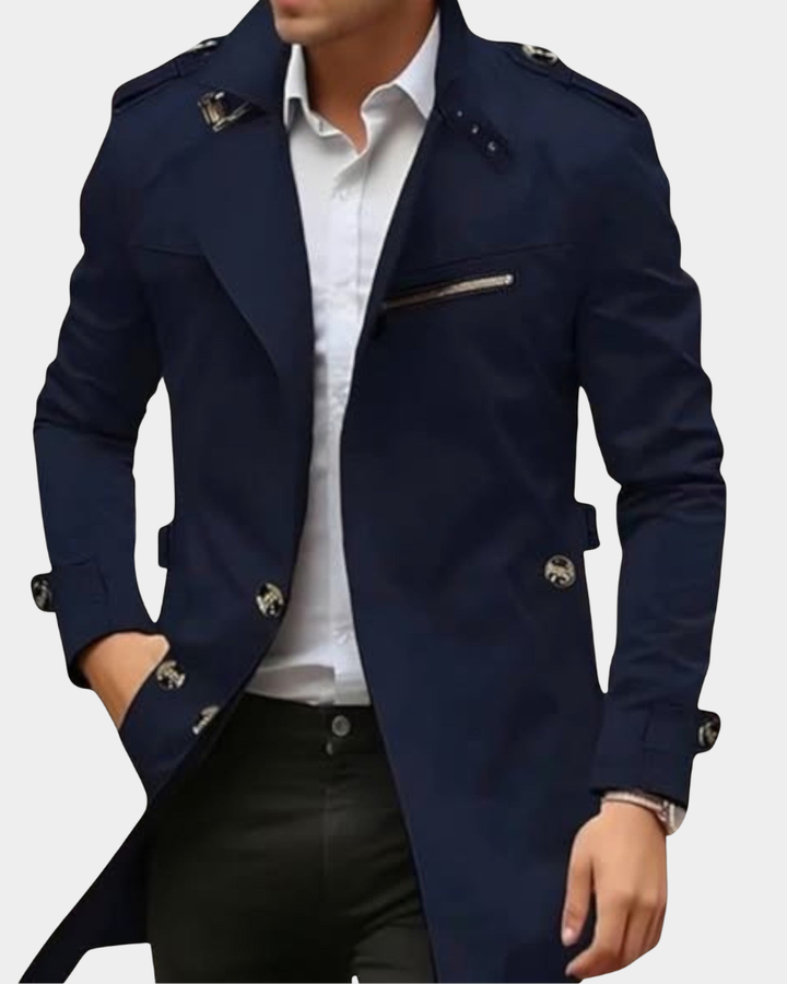 Leichte Herren-Jacke für den Herbst in Blau