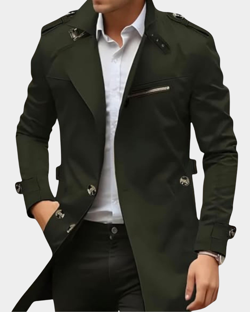 Leichte Herren-Jacke für den Herbst in Grün
