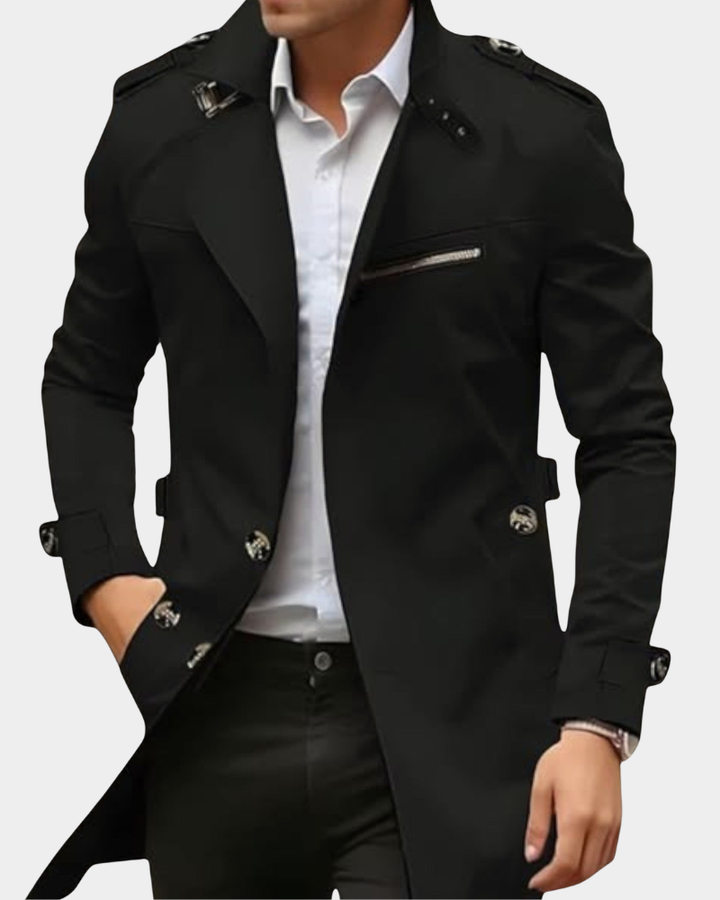 Leichte Herren-Jacke für den Herbst in Schwarz