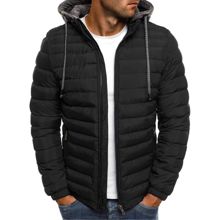 Leichte Herren Winterjacke für den Herbst in Schwarz