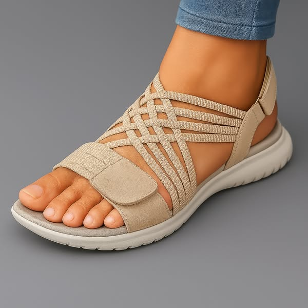 Leichte Orthopädische Sandalen Orthopedic Sandals en Beige