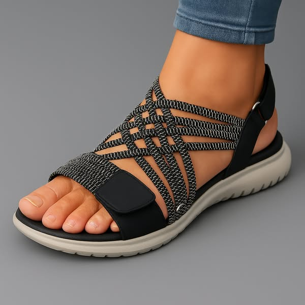 Leichte Orthopädische Sandalen Orthopedic Sandals en Negro